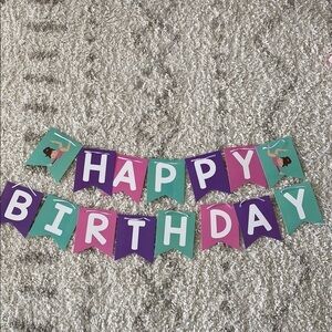 Colorful gymnastics/tumbling theme Birthday Banner